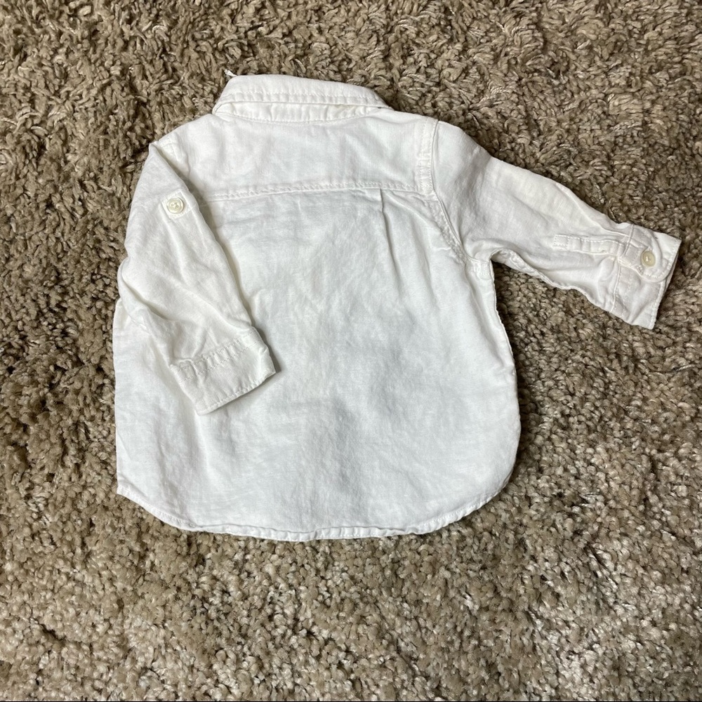 Baby Gap Button up Collared White Shirt